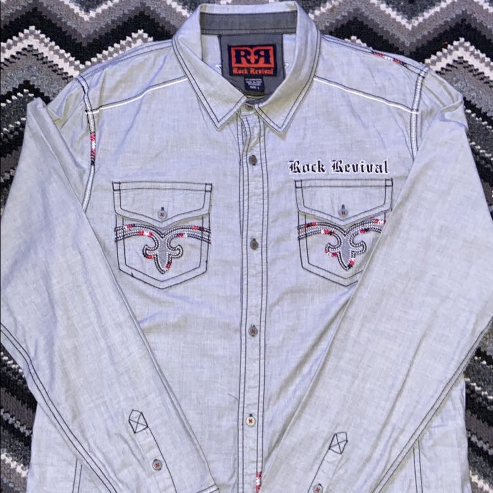 Rock Revival Long Sleeve Button Up